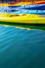 USA- Alaska- Homer. Colorful kayaks. Art Print